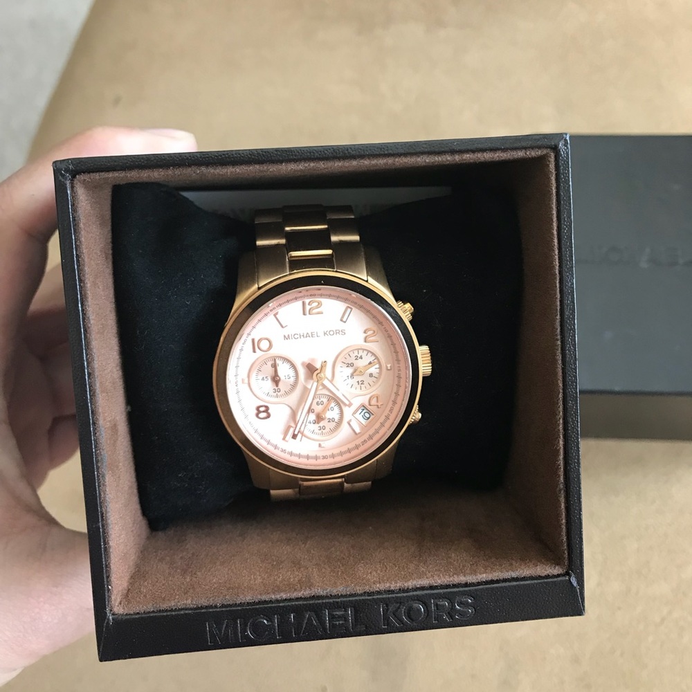 Michael Kors Women's Runway Rose Gold Watch MK5128